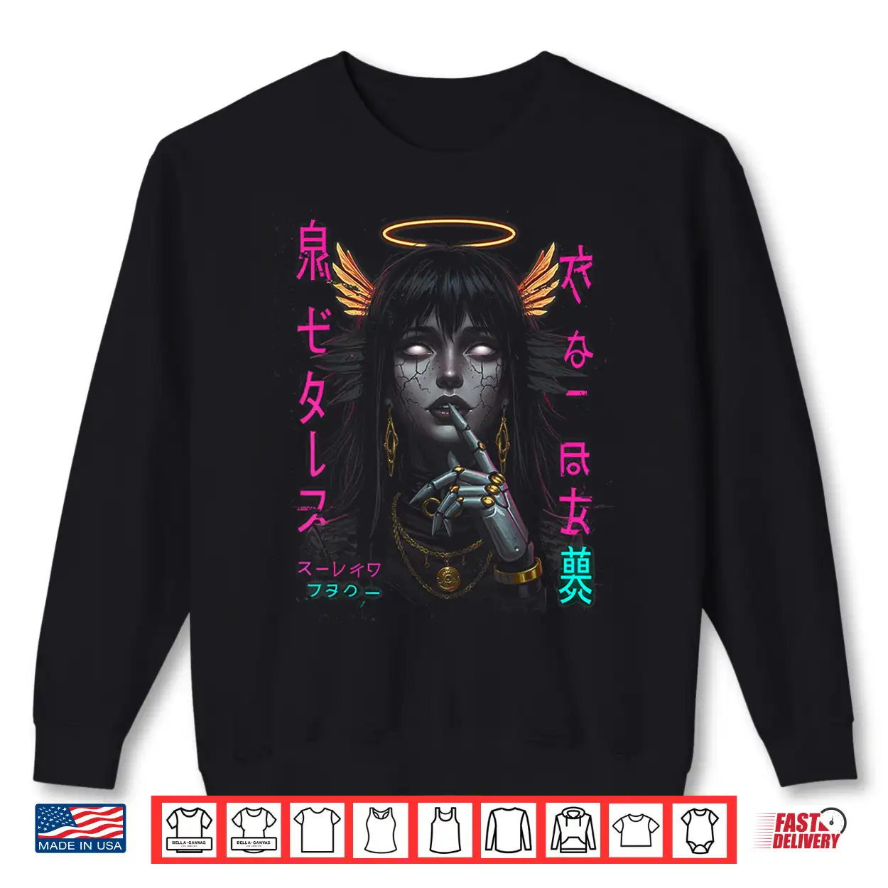 Japanese Aesthetic Streetwear Cyberpunk Anime Manga Techwear Shirt Japanese Aesthetic Streetwear Cyberpunk Anime Manga Techwear Shirt
