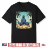 Kaiju On The Beach Suntanning Vacation Funny Summer Vacation Shirt