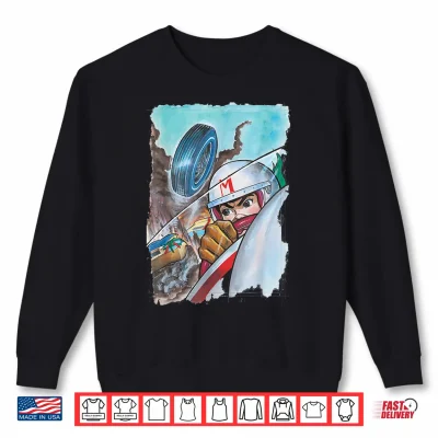 Sweatshirt Manga Speed Racer Crash Shirt