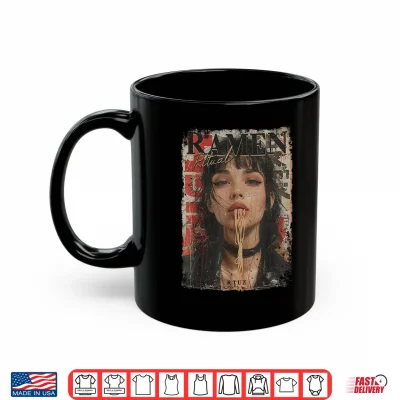 Mug Pin up Girl Ramen Noodle Anime Manga Asian Ramen Shirt