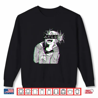 Sweatshirt Waifu Anime Neko Vaporwave Glitch Manga Girl Shirt