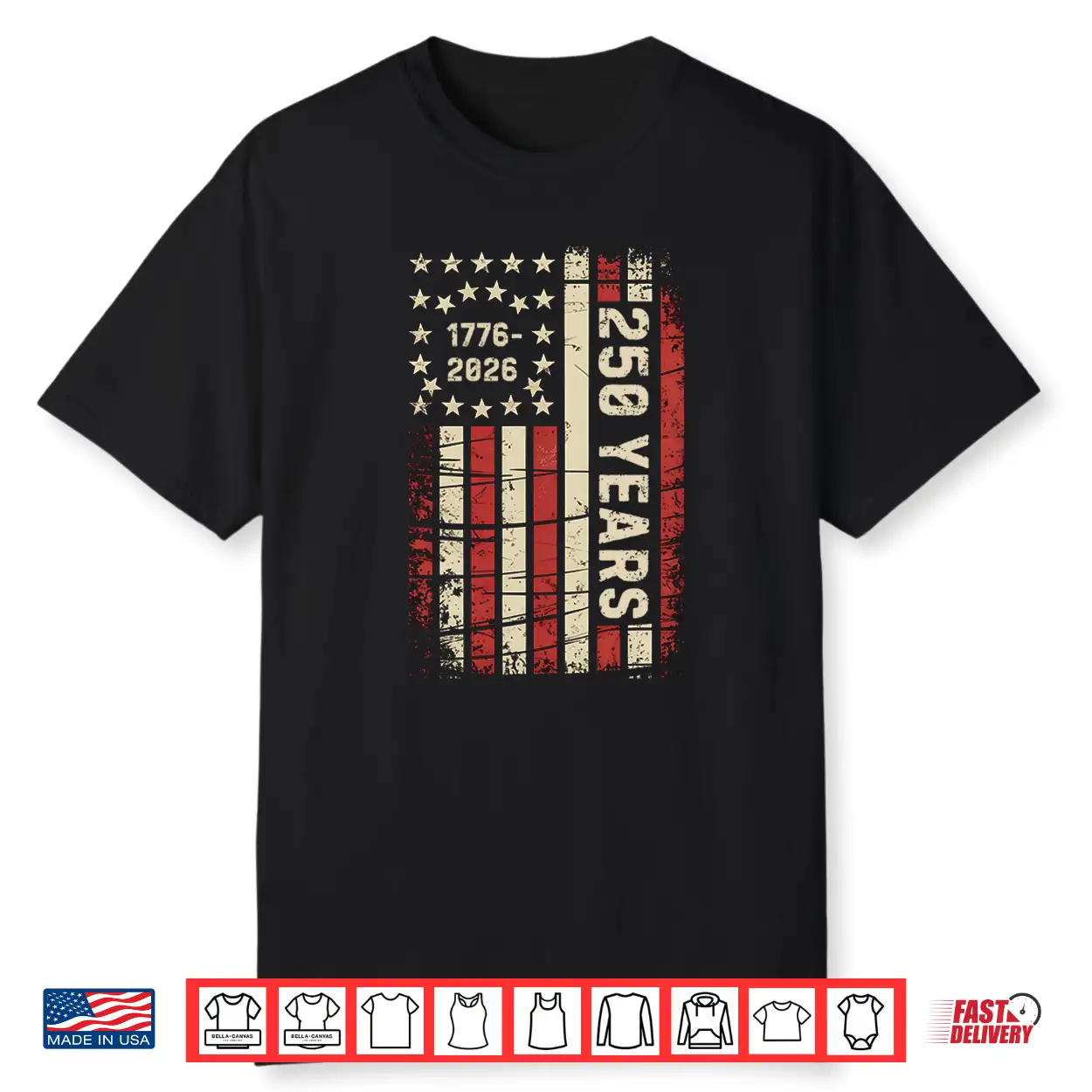 250 Years America Anniversary 250Th Independence Day Vintage Shirt