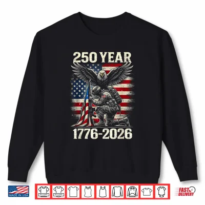 Sweatshirt 250 Years 1776 2026 250th Vintage 4th July Independence Day Shirt 3