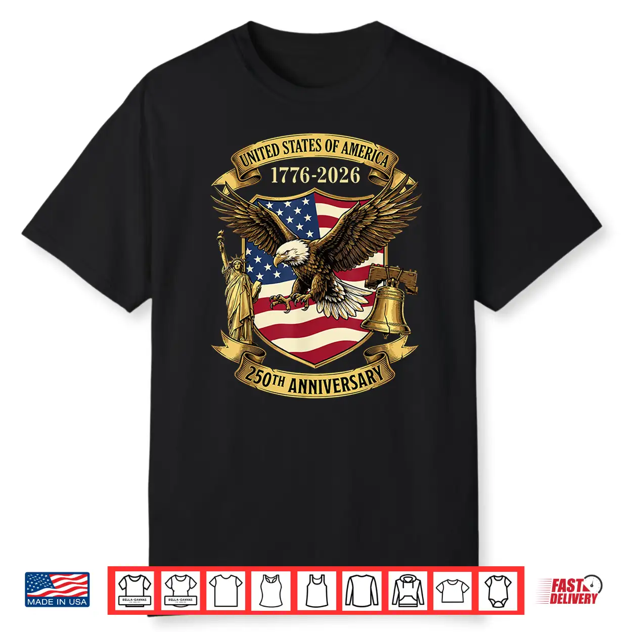 250 Years Of Independence 250Th Anniversary July 4Th Shirt