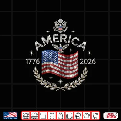 Design America 250th Anniversary USA Flag 1776 2026 Patriotic Shirt 2