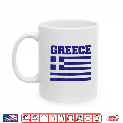 Mug Greece Independence Day Greek Flag Heart Kids Toddler Boys Shirt 3