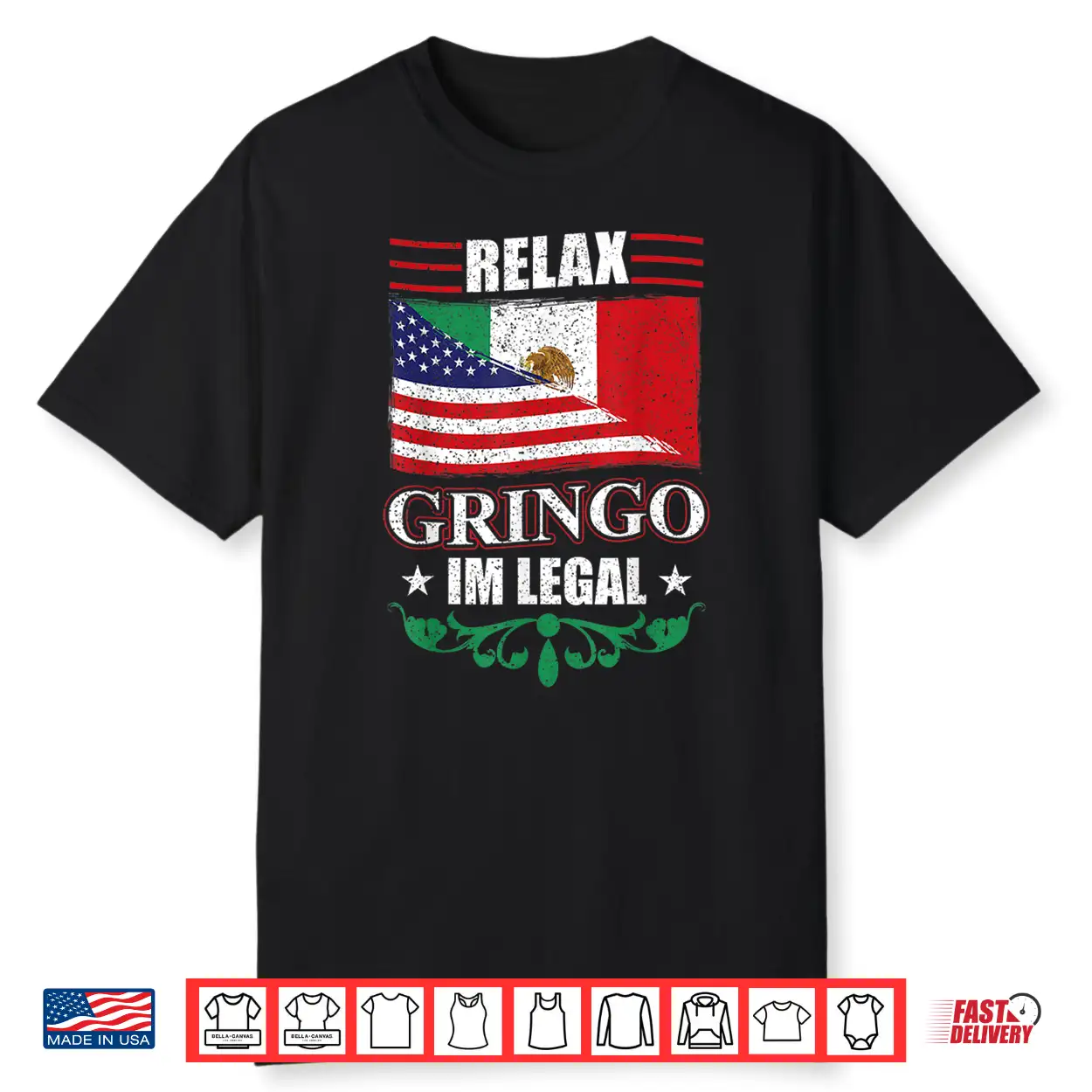 Relax Gringo Im Legal Mexican Independence Day Shirt