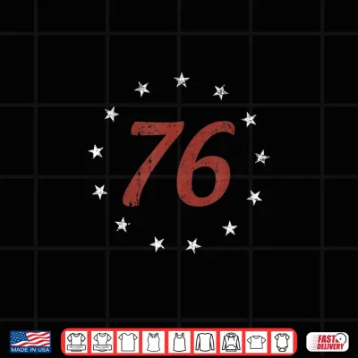 Design Retro 4th of July Independence Day The Spirit 76 Shirt 3