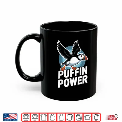 Mug Puffin Diving Bird Lover Seabird Ornithology Shirt