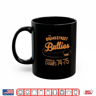 Mug Broad Street Hockey Bullies Retro World Champs 74 75 Vintage Shirt