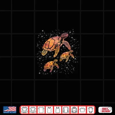 Design Cosmic Sea Turtles Starry Galaxy Shirt