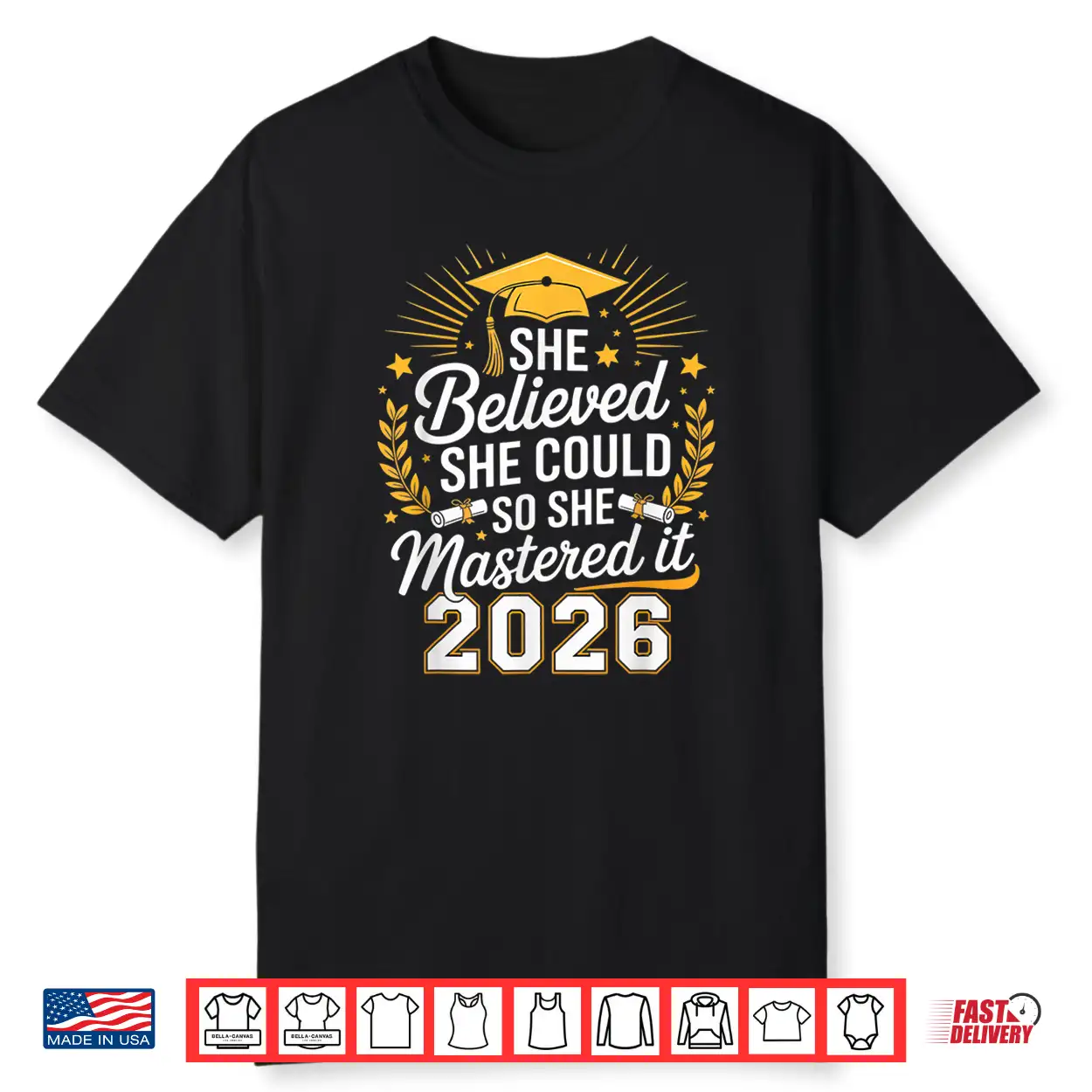 Gifts For Master’S Degree Women Graduation 2026 Mastered It Shirt