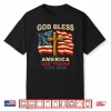God Bless America 250 Years 1776 2026 Christian Cross Flag Shirt