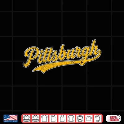 Design Retro Pittsburgh Throwback Classic Pittsburgh Shirt