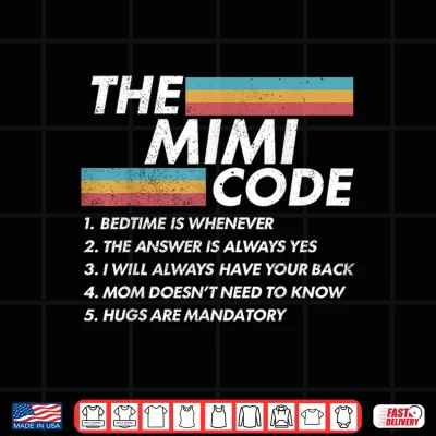 Design The Mimi Code Bedtime is Whenever The Answer is Always Moms Shirt