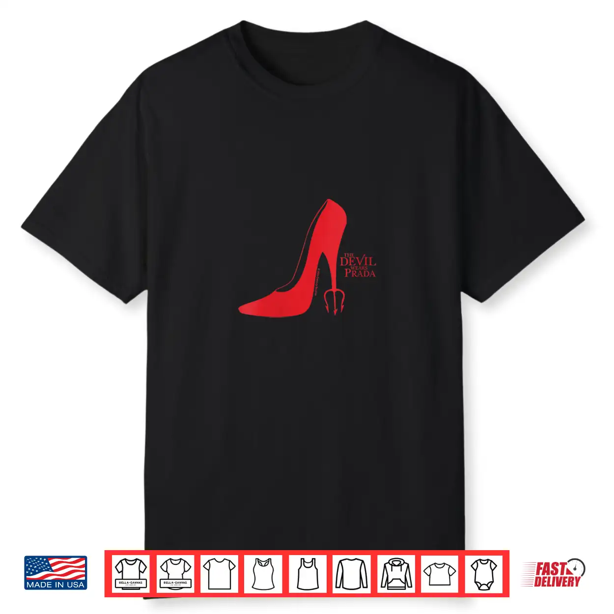 The Devil Wears Prada Red Heel Pitchfork Logo Shirt