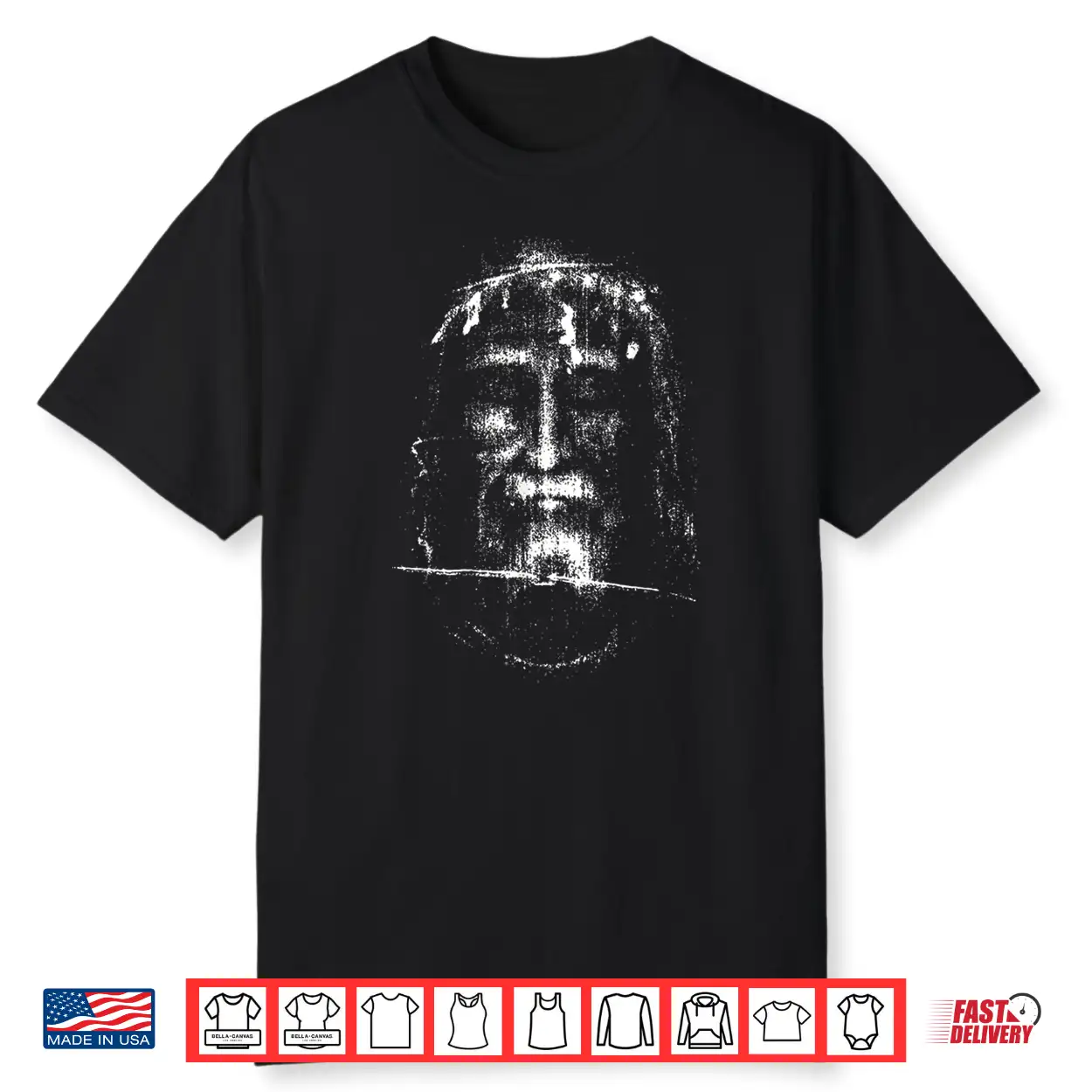 The Holy Face Shroud Of Turin Jesus Christ Face Religious Shirt