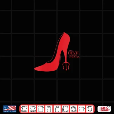 Design The Devil Wears Prada Red Heel Pitchfork Logo Shirt
