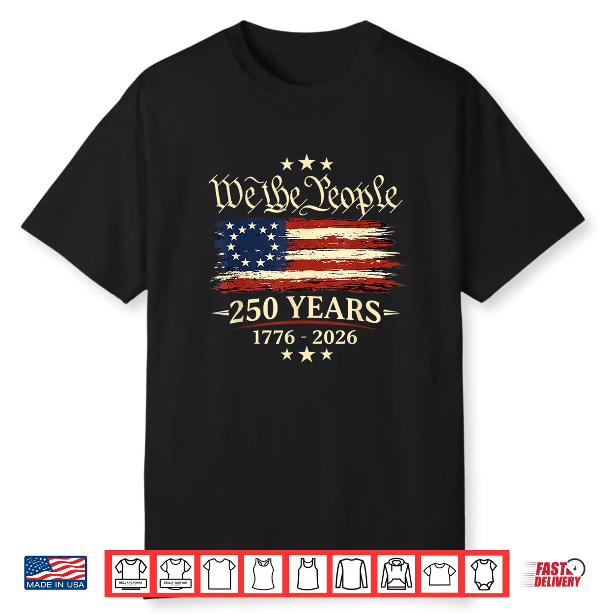 250 Years 1776 2026 250Th Anniversary Fourth Of July Shirt
