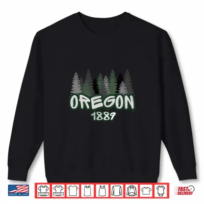 Sweatshirt Oregon Professional Minimalist Modern Graphic Identity Shirt