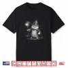 Wizard Cat Magic Fantasy Funny Vintage Tabby Meme Shirt