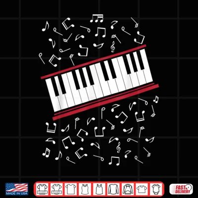 Design Piano Beat it Music Cosplay Shirt