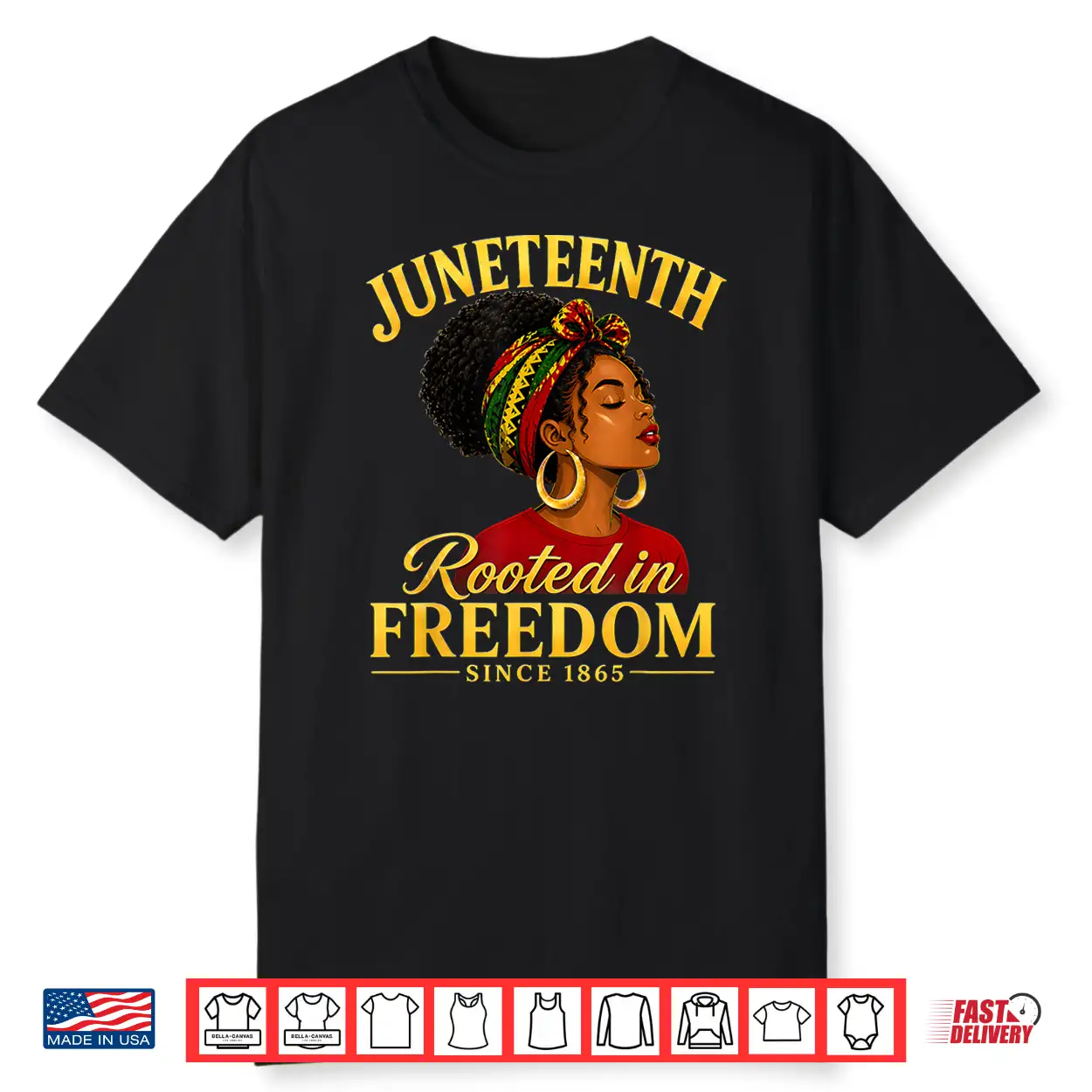 Juneteenth Black Women Rooted In Freedom Juneteenth Shirt