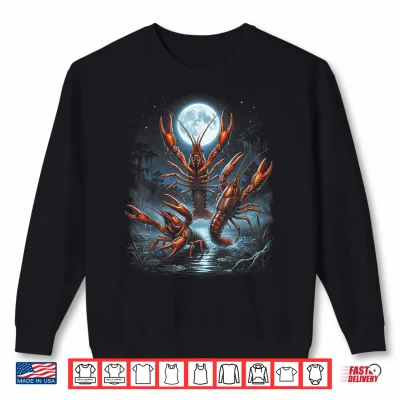 Sweatshirt Three Crawfish Moon Shirt