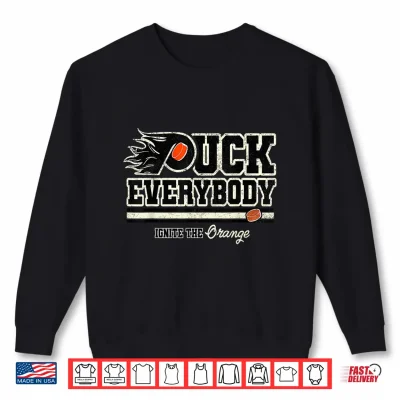 Sweatshirt Vintage Puck Everybody Flyers Design Shirt