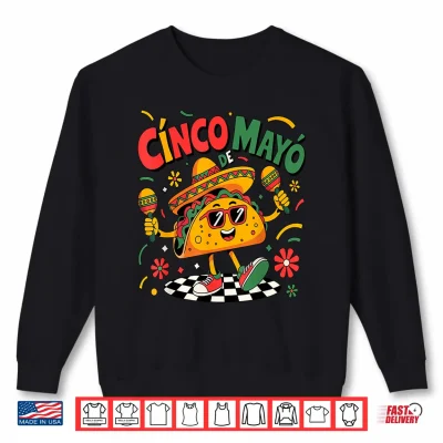 Sweatshirt Lets Fiesta Tacos Mexican Men Women Kids Cinco De Mayo Shirt