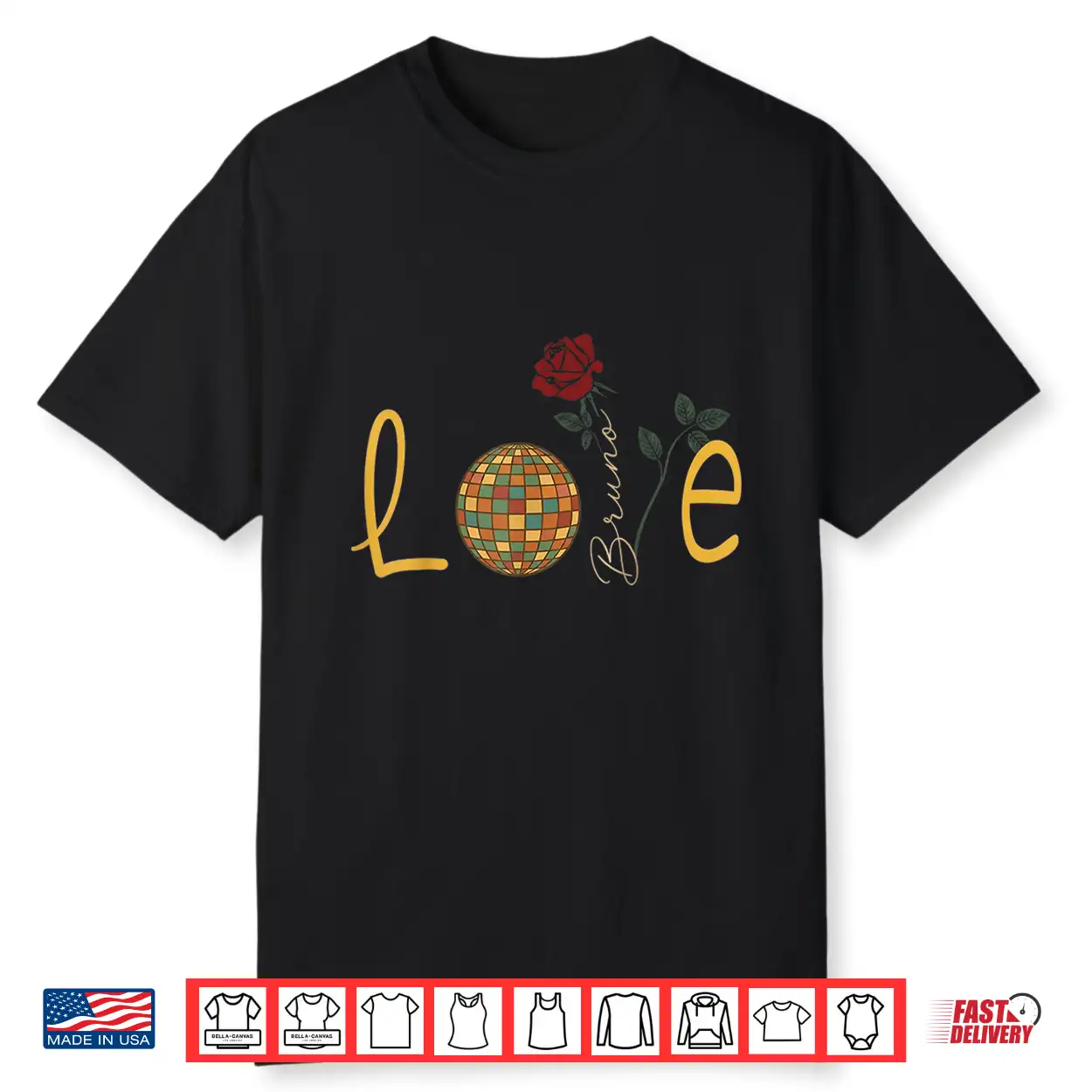 Vintage Bruno Retro Love Name Gift For Men Women Kids Shirt