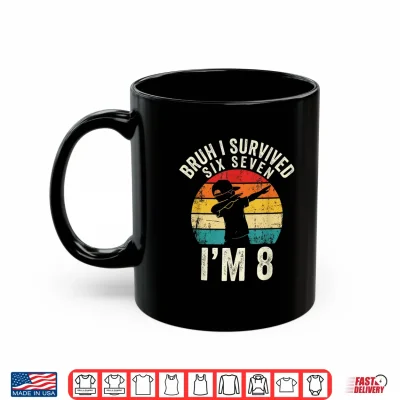 Mug 8th Birthday Boy Graphic Dubbing 6 7 Funny 8 Year Old Boys Shirt