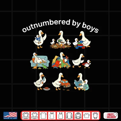 Design Outnumbered by Boys Shirt