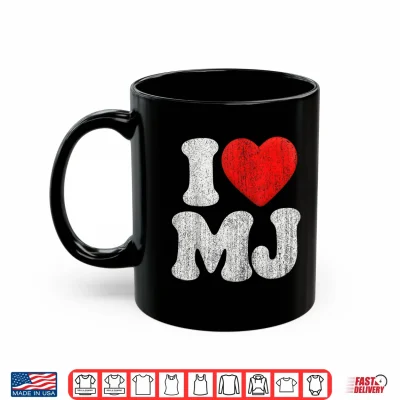 Mug Retro I Love MJ Shirt I Heart MJ Shirt Shirt