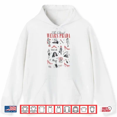 Hoodie The Devil Wears Prada 2 Minimalistic Art Icons Collage Shirt