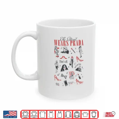 Mug The Devil Wears Prada 2 Minimalistic Art Icons Collage Shirt