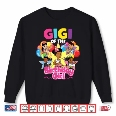 Sweatshirt Gigi of Birthday Girl Gracie Pink Doll Family Decorations Shirt