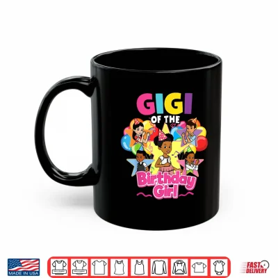 Mug Gigi of Birthday Girl Gracie Pink Doll Family Decorations Shirt