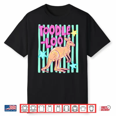 Striped Toodle Loo Kangaroo Funny Summer Vibes Men Women Shirt