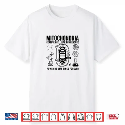 Vintage Mitochondria Biology Teacher Student Science Humor Shirt