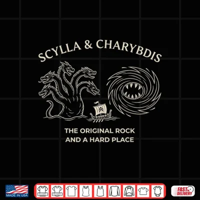 Design Scylla and Charybdis The Original Rock and a Hard Place Shirt