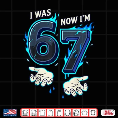 I Was 6 Now I’M 7 7Th Birthday 6 7 Birthday Boys Shirt