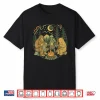 Campfire Knitting Friends Retro Bigfoot Alien Bear Knitting Shirt