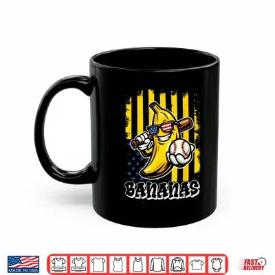 Mug Graphic Banana Proud Name Retro American Flag Shirt