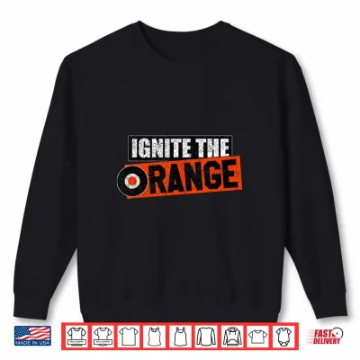 Sweatshirt Vintage Flyers Ignite The Orange Retro Shirt