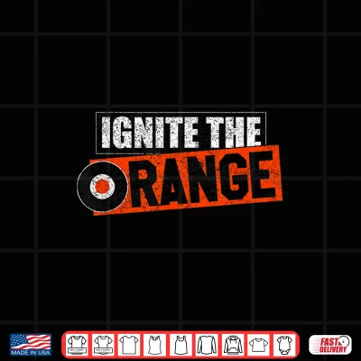 Design Vintage Flyers Ignite The Orange Retro Shirt