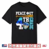 Peace Out Fourth Grade Baseball Graduation Last Day Shirt