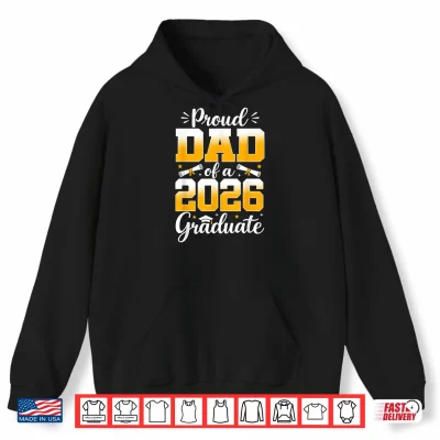 Hoodie Proud Graduate Senior 2026 Family Matching Shirt
