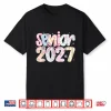 Senior 2027 Coquette Floral Last Day Graduation Shirt