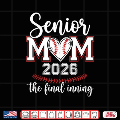 Design Senior 2026 The Final Inning Baseball Heart Graduation Shirt